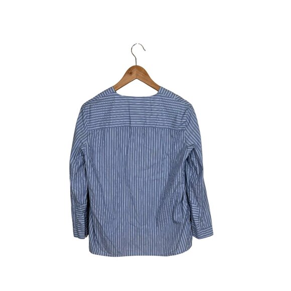 Dagmar Blue & White Striped Cotton Shirt - Size 38 - Excellent Condition - Picture 4 of 6